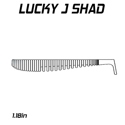 FishDaddy Lucky J-Shad BioSilicone Glow Plastics (BGP)