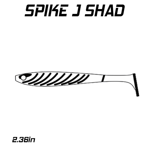 FishDaddy Spike J-Shad BioSilicone Soft Plastics