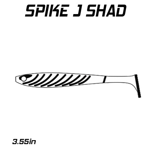 FishDaddy Spike J-Shad BioSilicone Soft Plastics