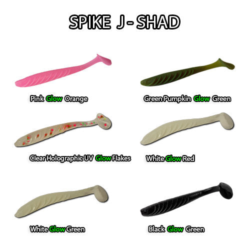 FishDaddy Spike J-Shad BioSilicone Soft Plastics