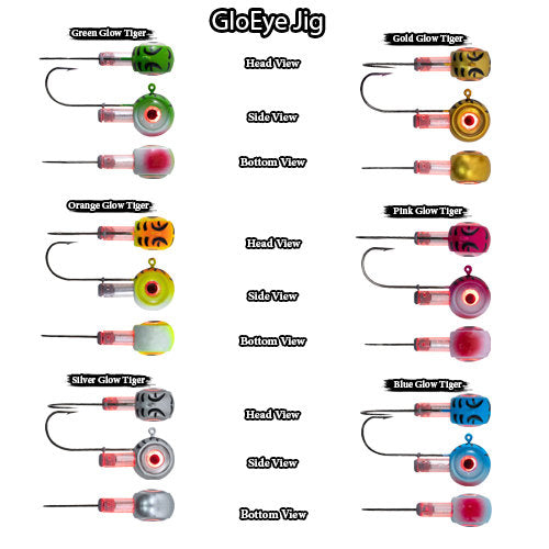 FishDaddy GloEye Jig Kit | Includes: Micro LED, Glass Rattle, & Glow Flare