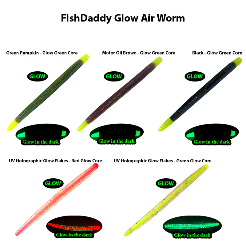 FishDaddy AirWorm BioSilicone Soft Plastics