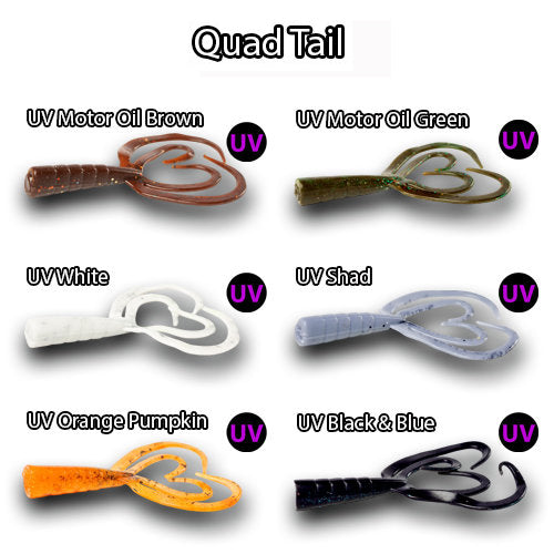 FishDaddy Quad Tail BioSilicone Soft Plastics