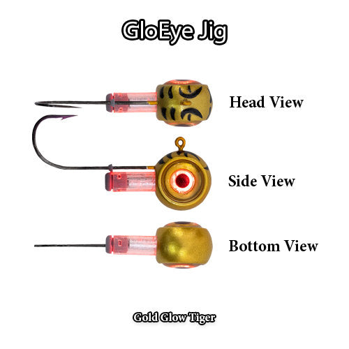 FishDaddy GloEye Jig Kit | Includes: Micro LED, Glass Rattle, & Glow Flare