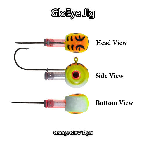 FishDaddy GloEye Jig Kit | Includes: Micro LED, Glass Rattle, & Glow Flare