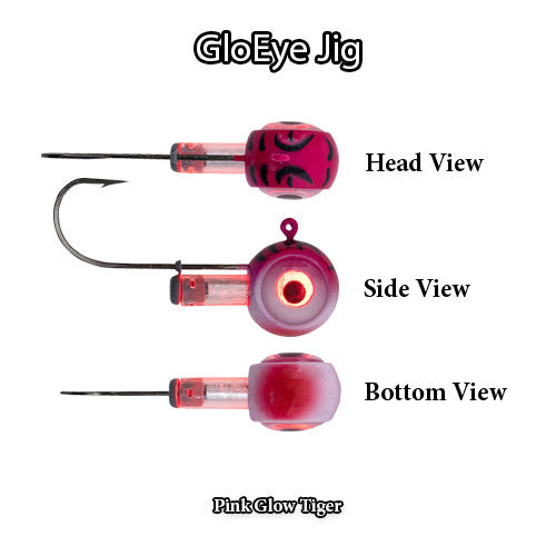 FishDaddy GloEye Jig Kit | Includes: Micro LED, Glass Rattle, & Glow Flare