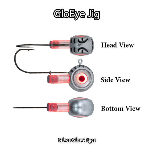 FishDaddy GloEye Jig Kit | Includes: Micro LED, Glass Rattle, & Glow Flare