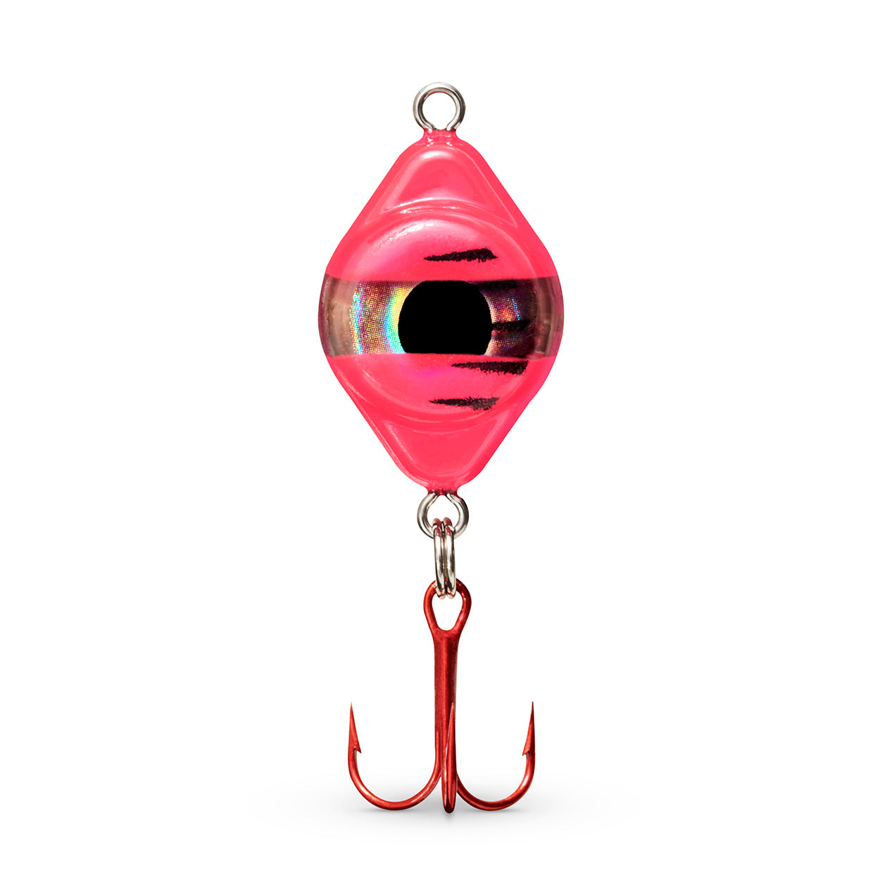 Fish Daddy Dirty Bomb Spoon, 1/16oz. / Pink Tiger / Green Blinking LED