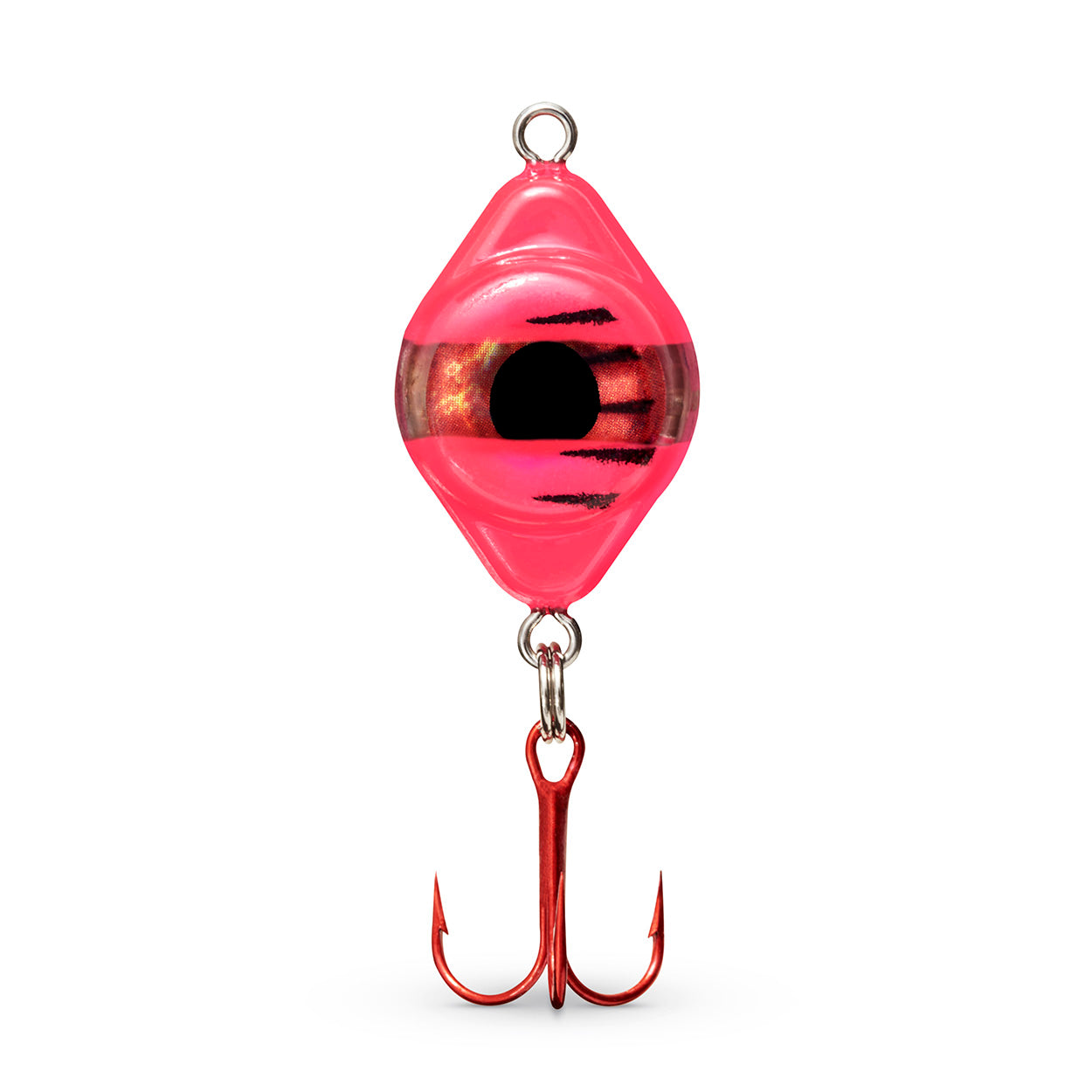 Fish Daddy Dirty Bomb Spoon, 1/16oz. / Pink Tiger / Red Blinking LED
