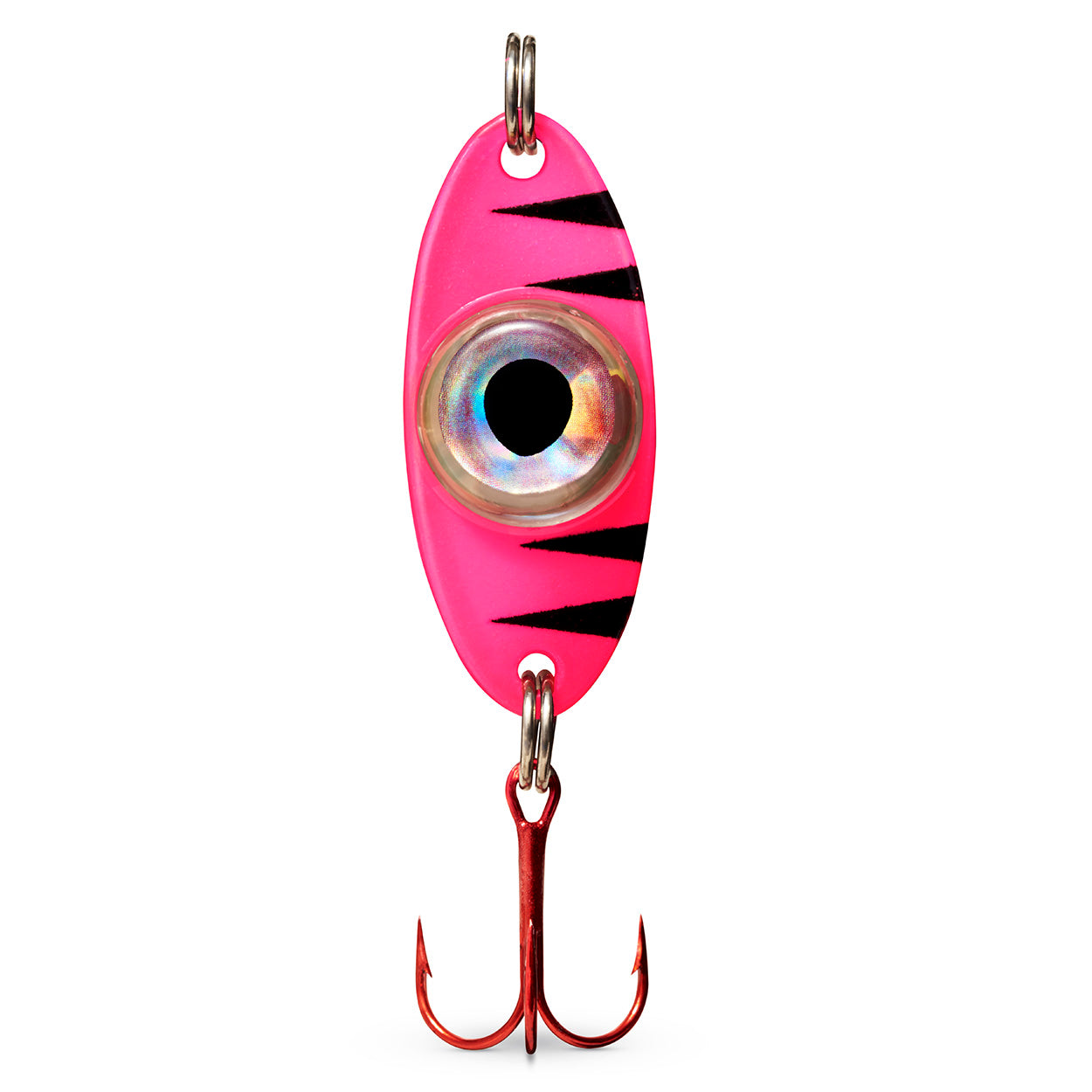 Fish Daddy Dirty Bomb Spoon, 1/4oz. / Pink Tiger / Blue Blinking LED