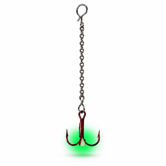 FishDaddy Glow Epoxy Dropper Chain in Glow Green