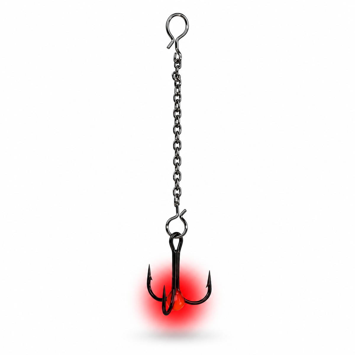 FishDaddy Glow Epoxy Dropper Chain in Glow Red
