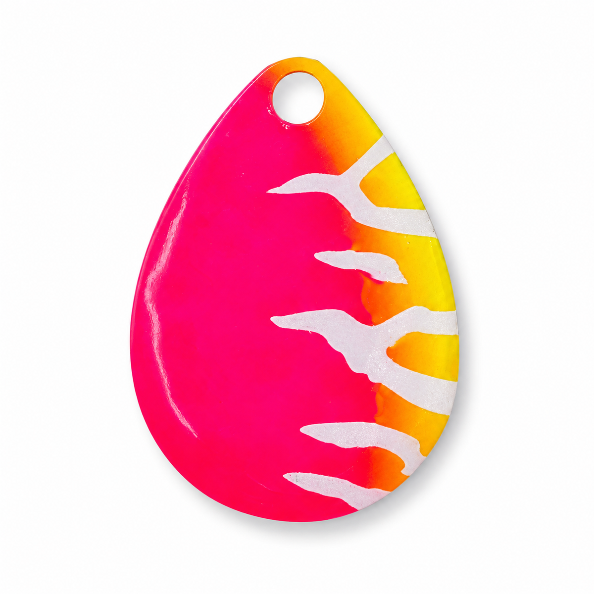 FishDaddy Size 3 Spinner Blade in Pink/Yellow Tiger