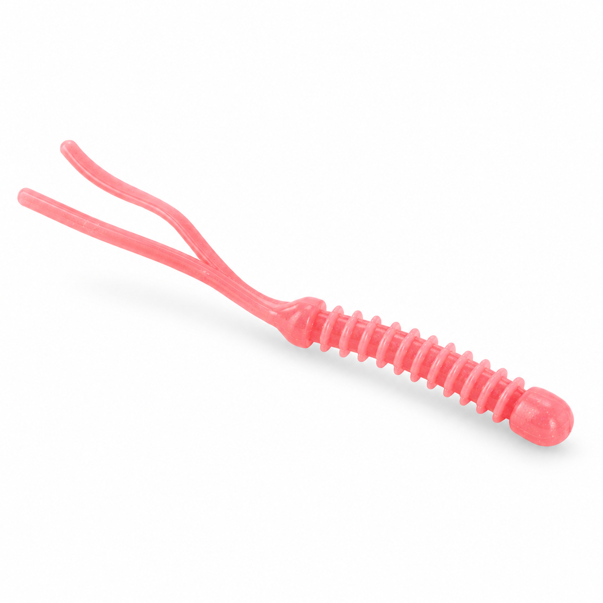 FishDaddy Hopper Tail soft plastic in Pink - Glow Orange