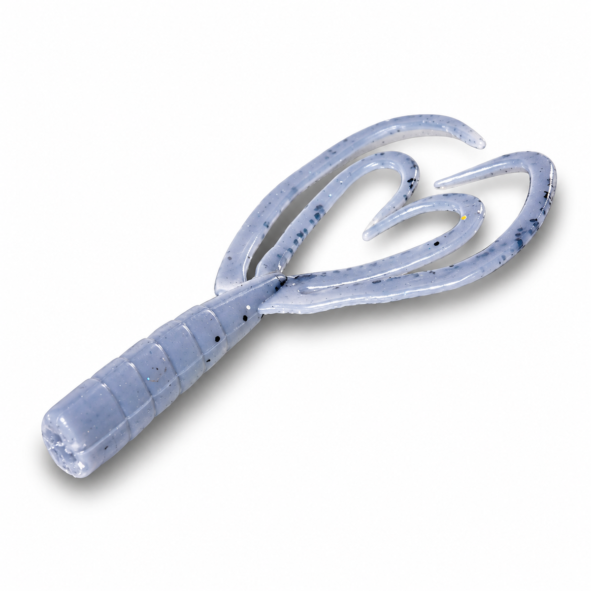 FishDaddy Quad Tail soft plastic in UV Shad