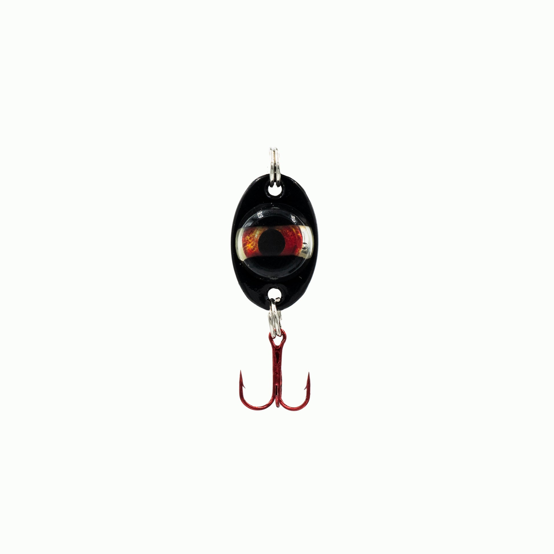 Fish Daddy Dirty Bomb Black Spoon | Blinking Gold; 1/16 oz